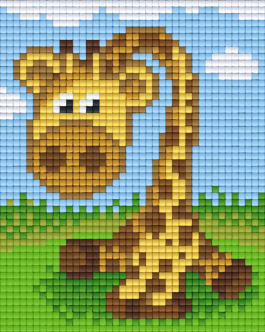 Giraffe One [1] Baseplate PixelHobby Mini-mosaic Art Kits image 0